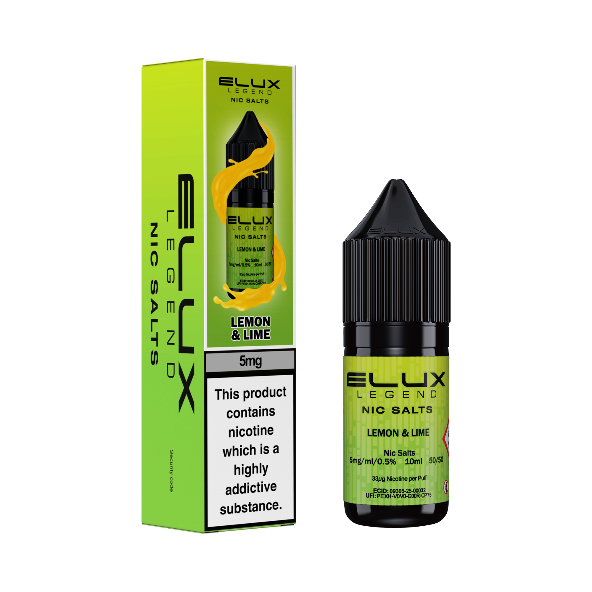 ELUX LEGEND LEMON AND LIME NIC SALT E-LIQUID