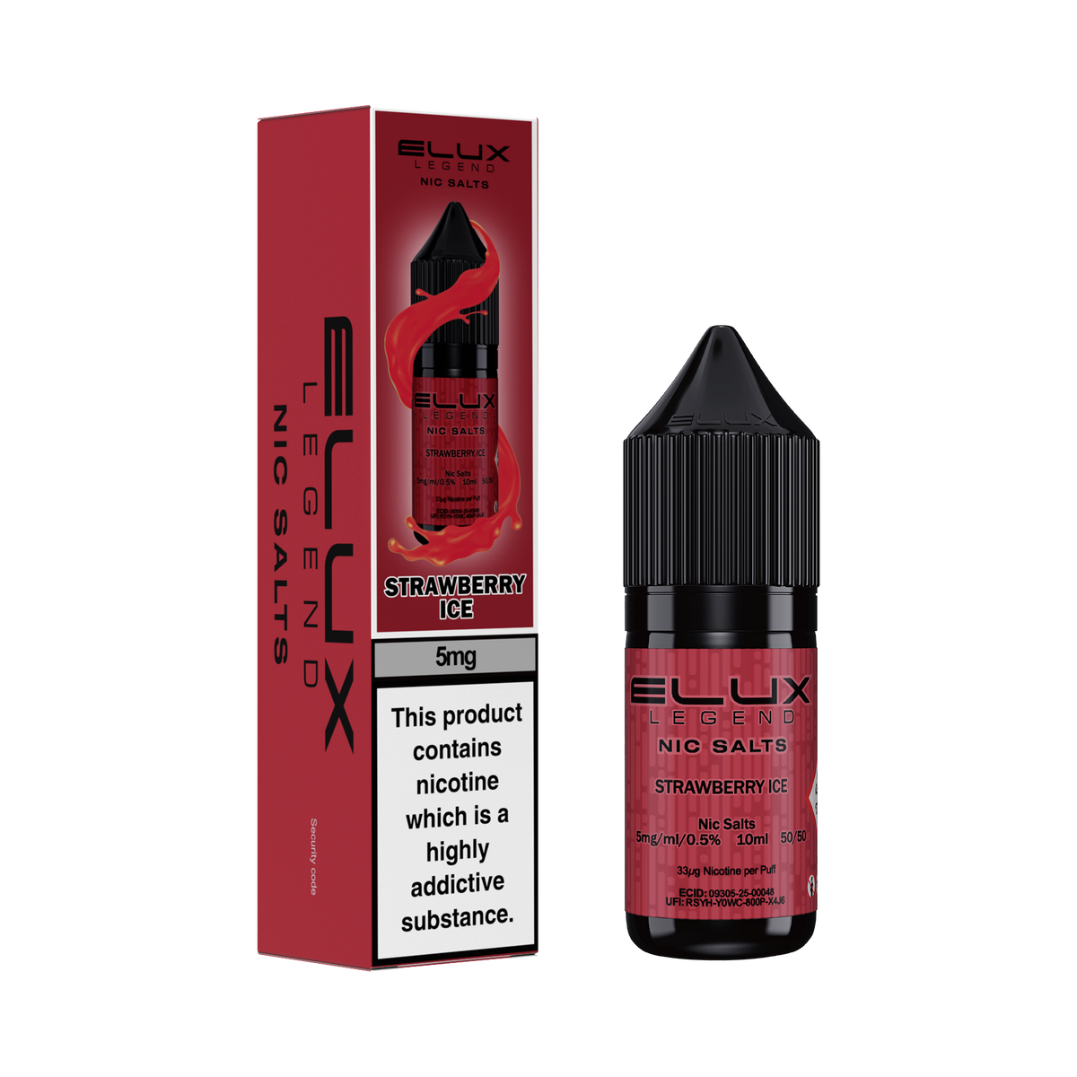 ELUX LEGEND STRAWBERRY ICE NIC SALT E-LIQUID
