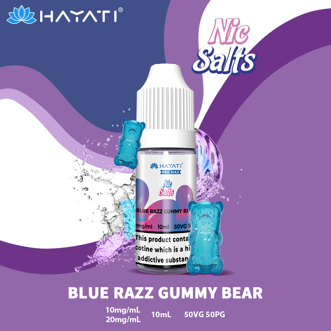 Hayati Pro Max Blue Razz Gummy Bear Nic Salt