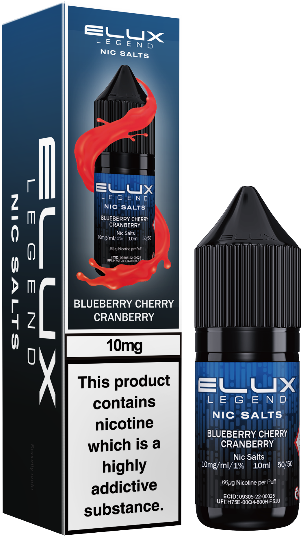 ELUX LEGEND BLUEBERRY CHERRY CRANBERRY NIC SALT E-LIQUID