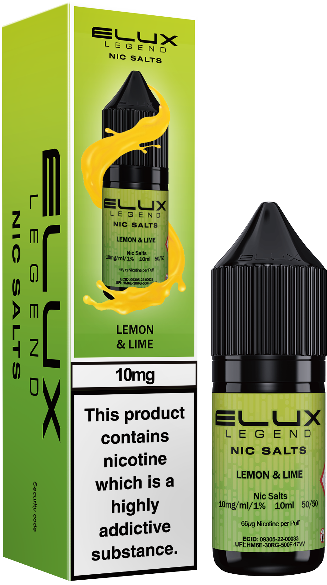 ELUX LEGEND LEMON AND LIME NIC SALT E-LIQUID