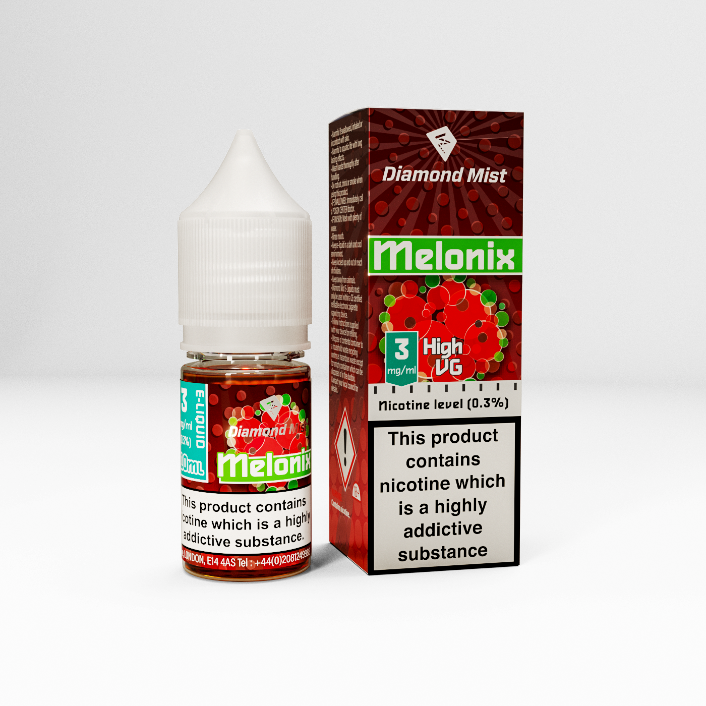 Diamond Mist E-Liquid 3mg Melonix