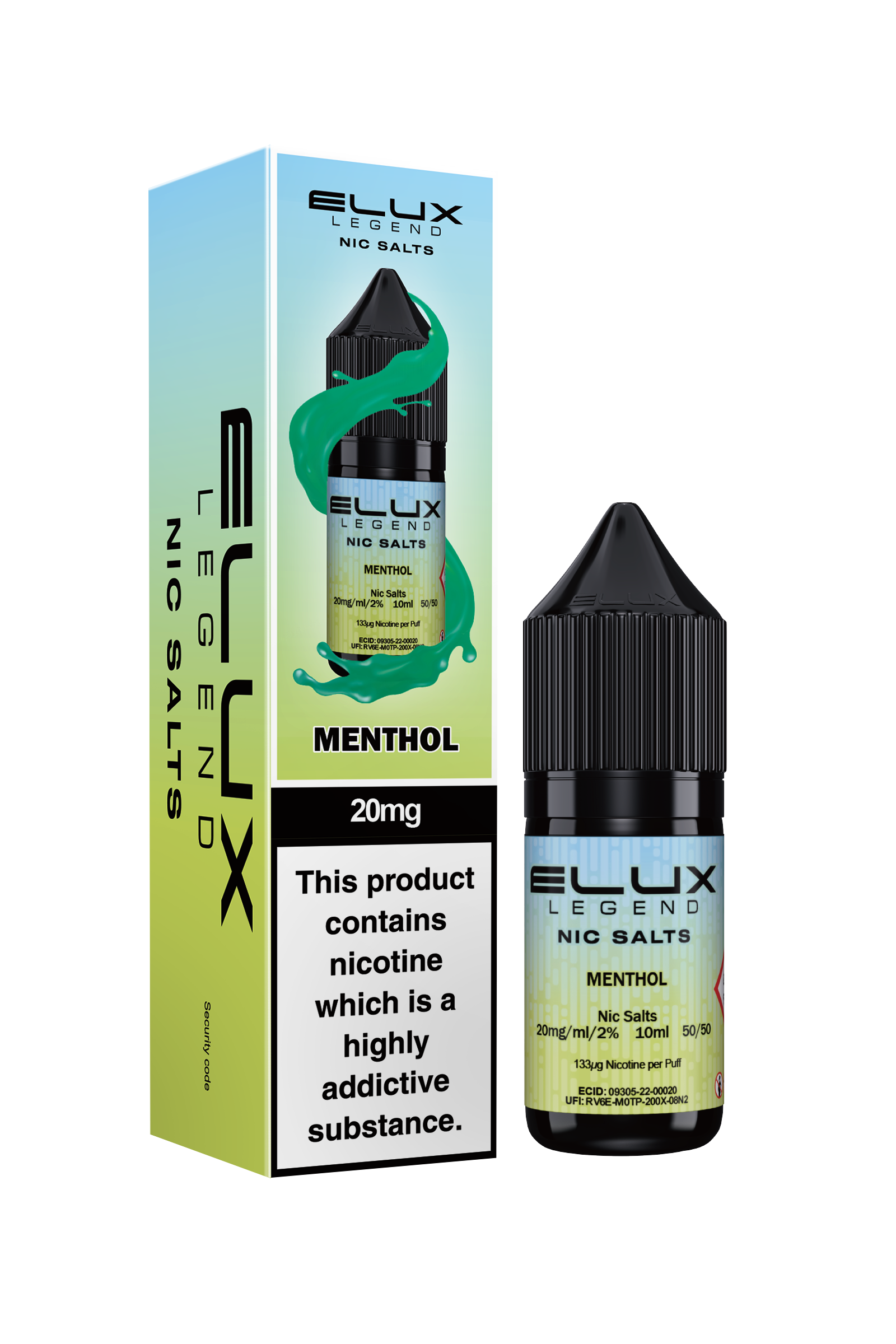 ELUX LEGEND MENTHOL NIC SALT E-LIQUID