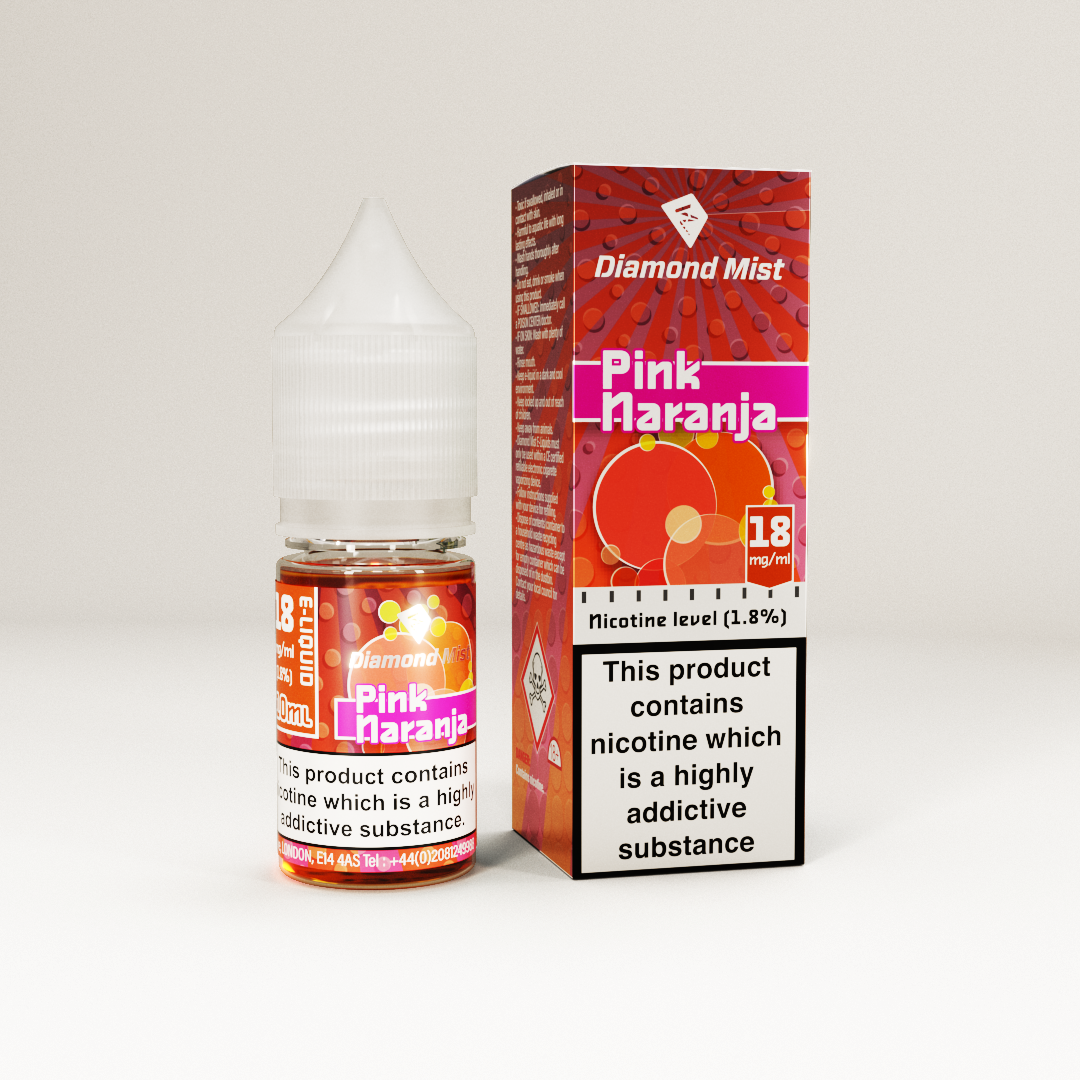 Diamond Mist E-Liquid 18mg Pink Naranja