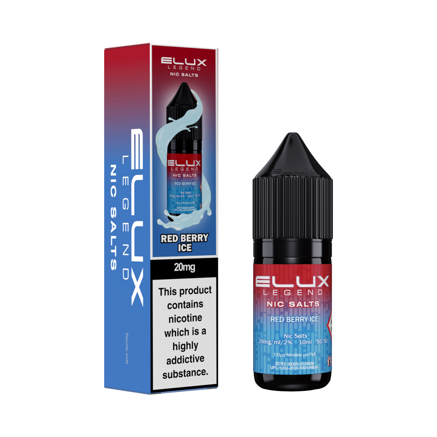 ELUX LEGEND RED BERRY ICE NIC SALT E-LIQUID