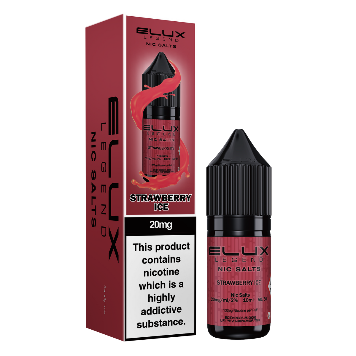 ELUX LEGEND STRAWBERRY ICE NIC SALT E-LIQUID