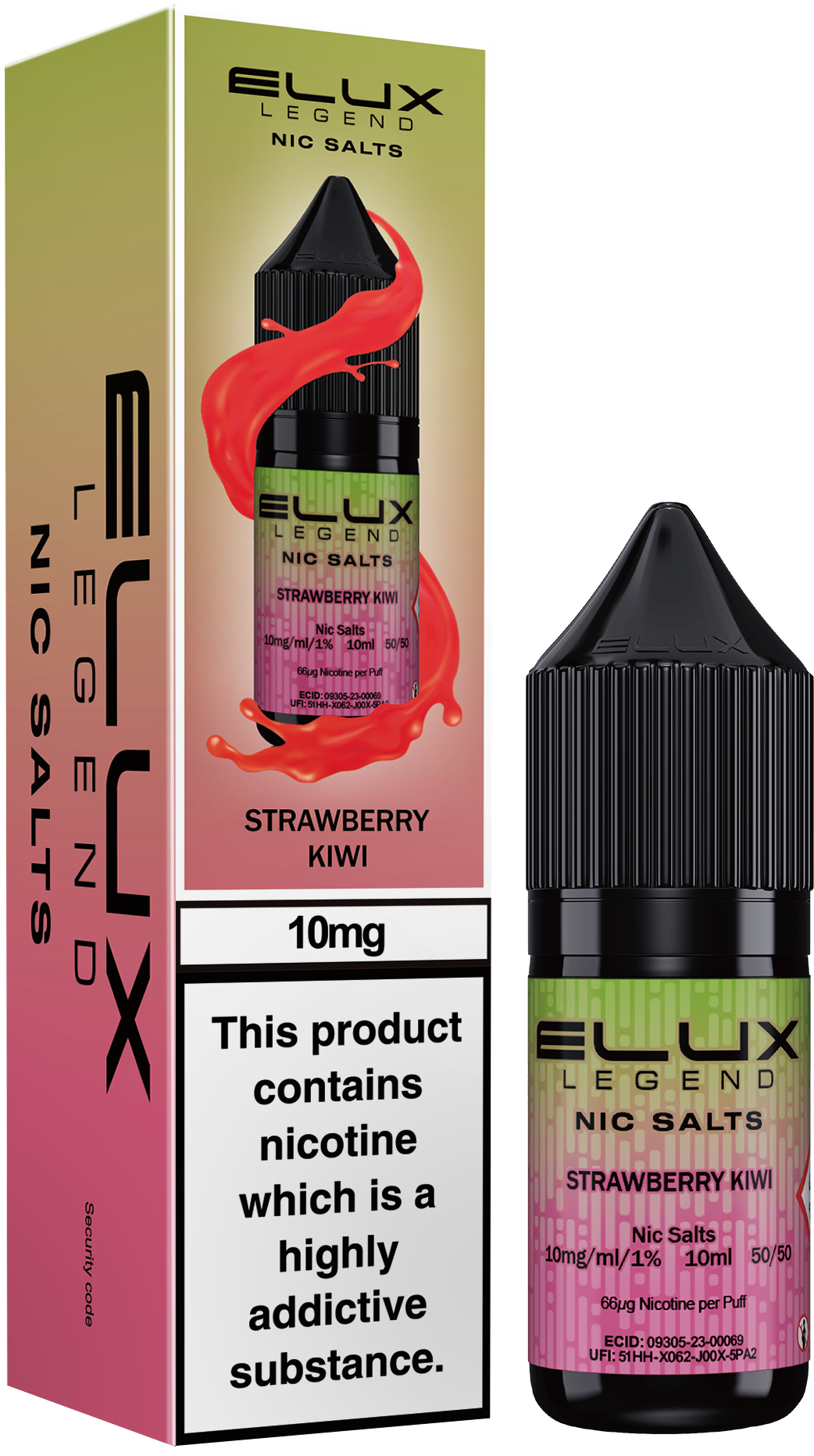 ELUX LEGEND STRAWBERRY KIWI NIC SALT E-LIQUID