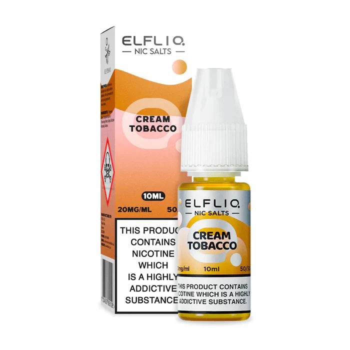 Snow (Cream) Tobacco ElfLiq Nic Salt E-Liquid by Elf Bar
