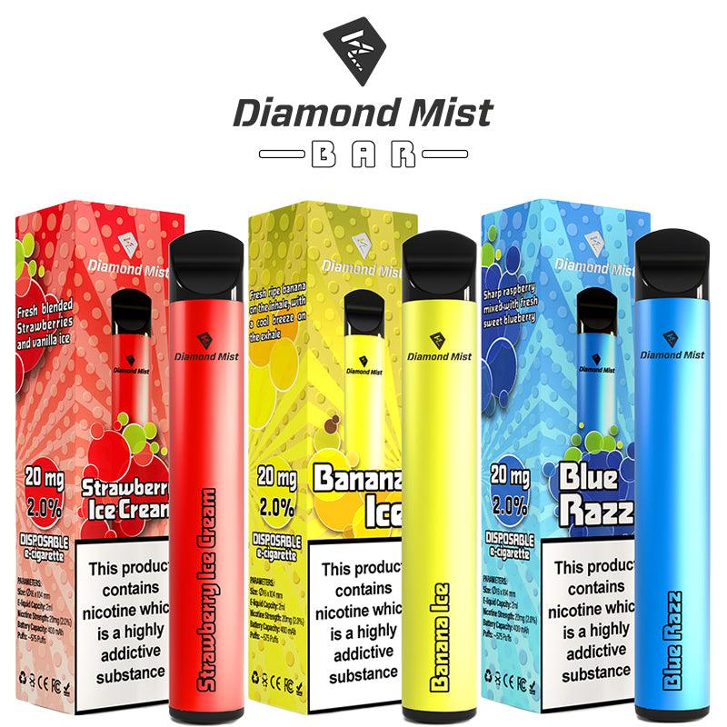 How Many puffs do you get in a Diamond Mist Bar? - Diamond Mist E-Liquid
