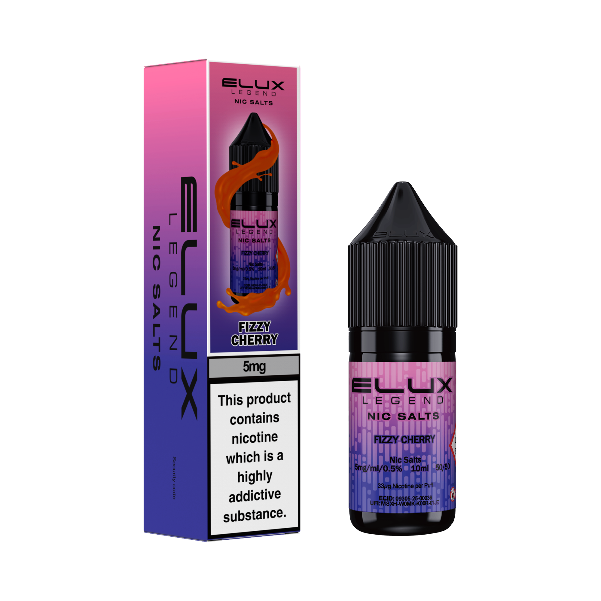 ELUX LEGEND FIZZY CHERRY NIC SALT E-LIQUID