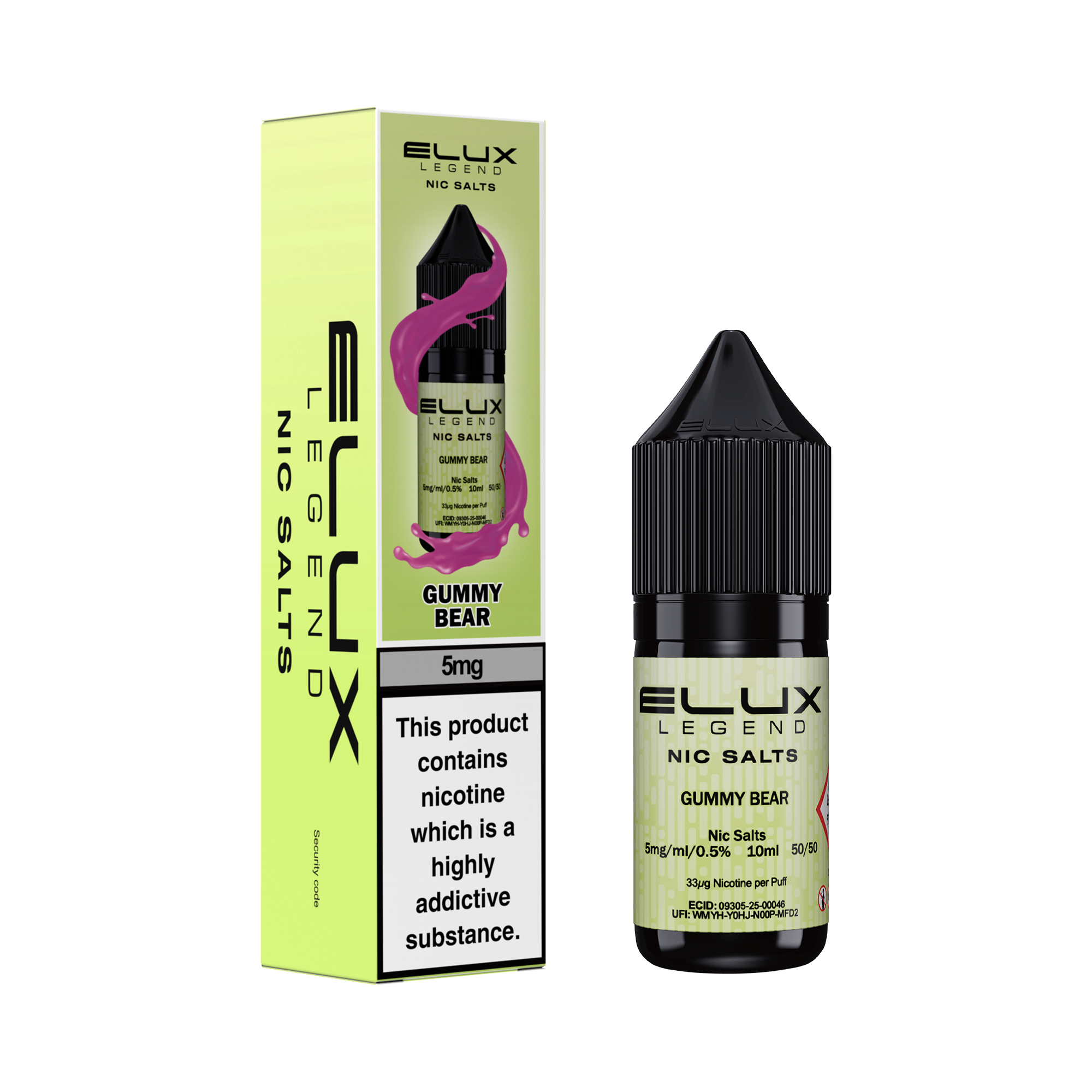 ELUX LEGEND GUMMY BEAR NIC SALT E-LIQUID
