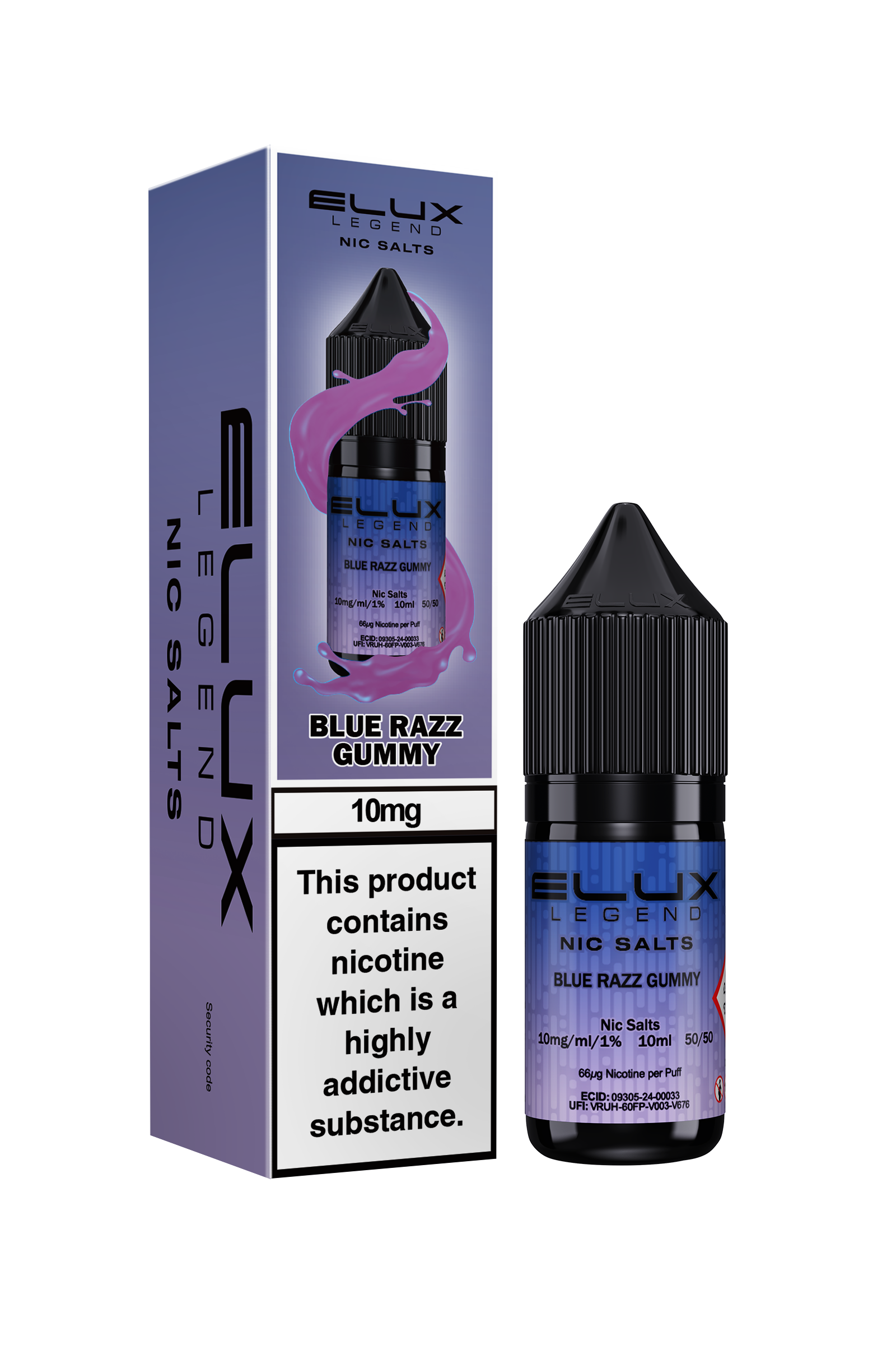 ELUX LEGEND BLUE RAZZ GUMMY NIC SALT E-LIQUID