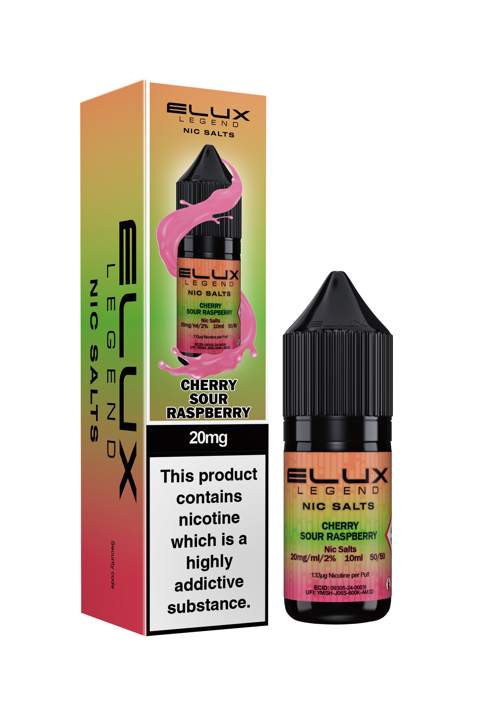 ELUX LEGEND CHERRY SOUR RASPBERRY NIC SALT E-LIQUID