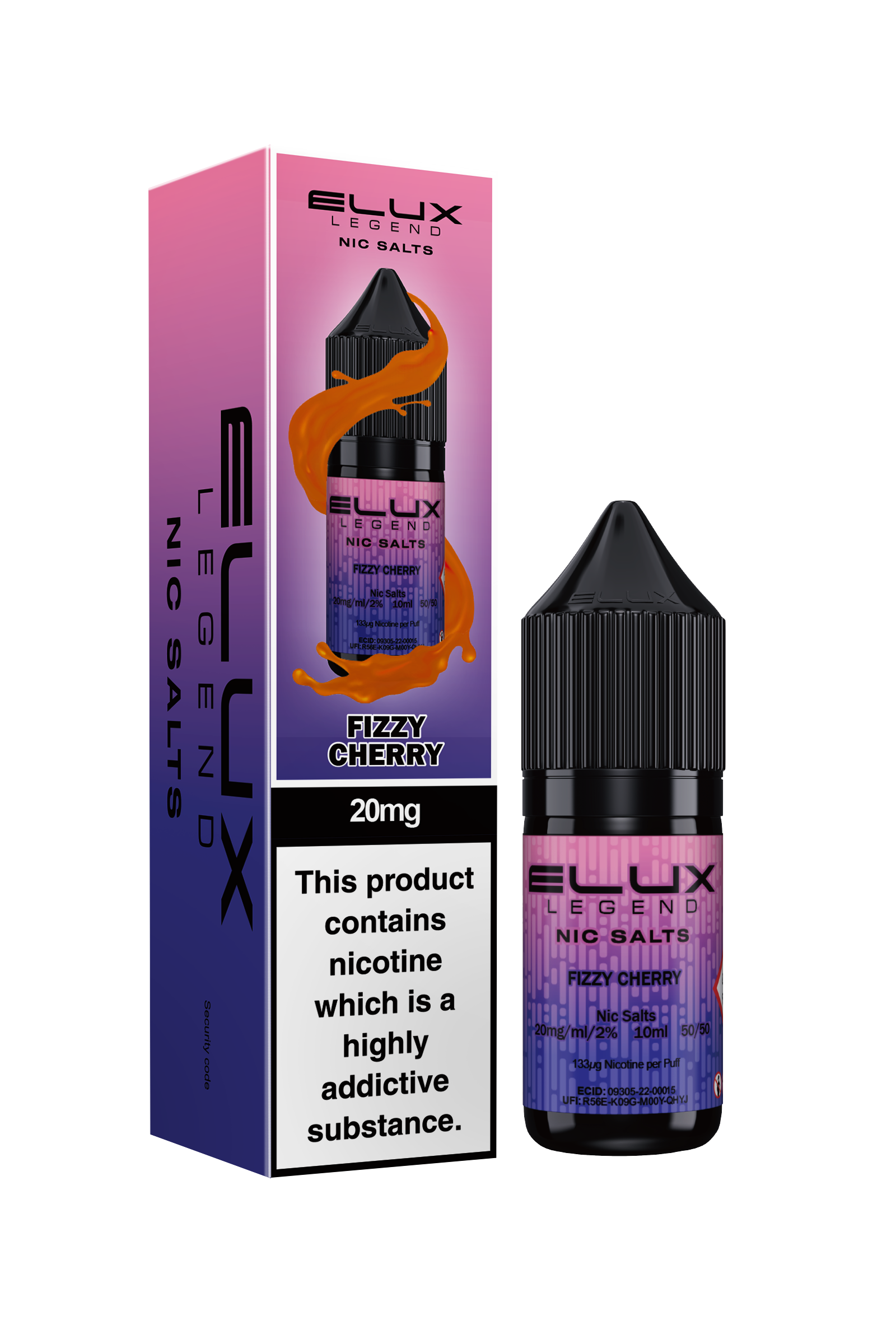 ELUX LEGEND FIZZY CHERRY NIC SALT E-LIQUID