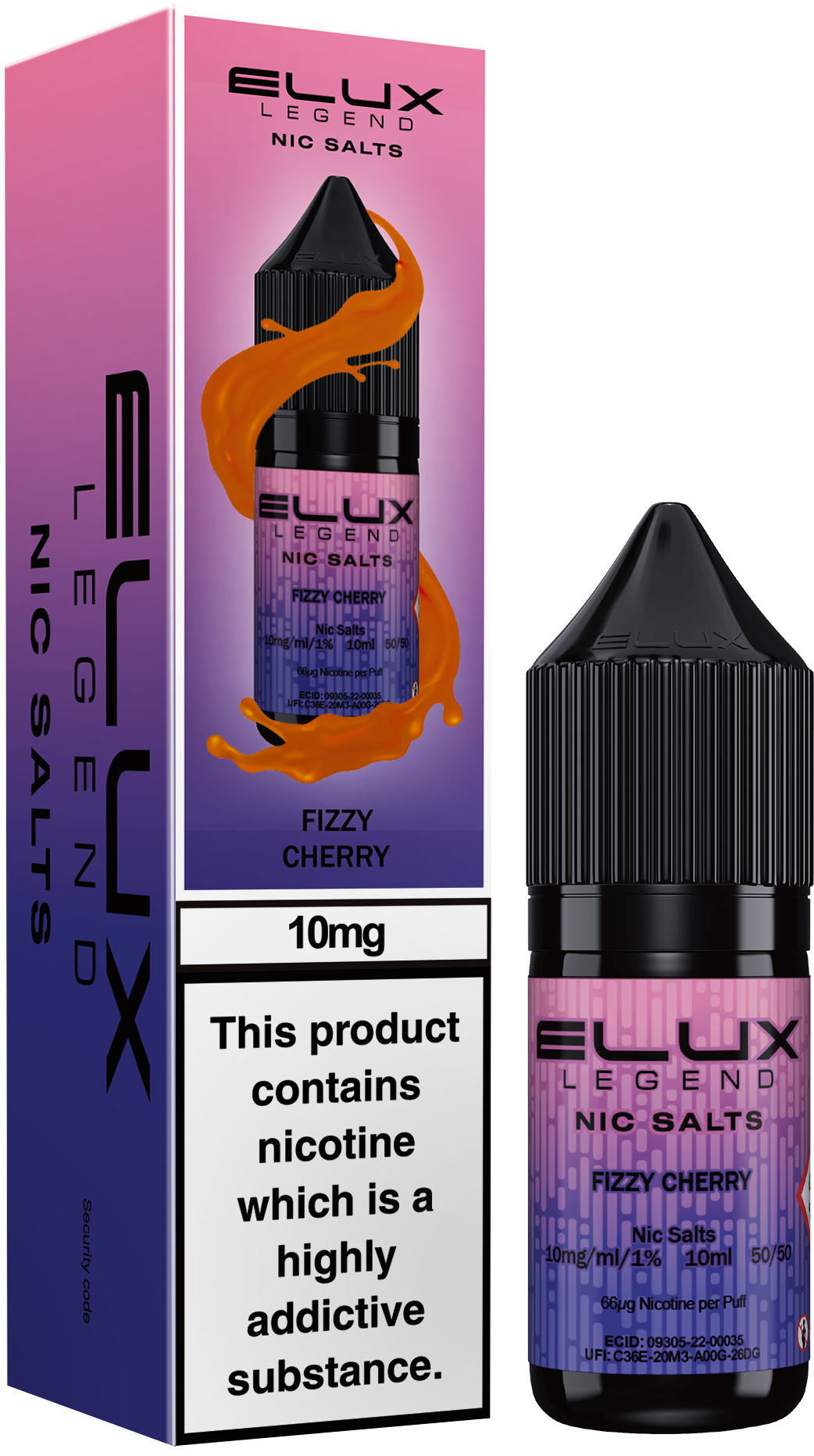 ELUX LEGEND FIZZY CHERRY NIC SALT E-LIQUID