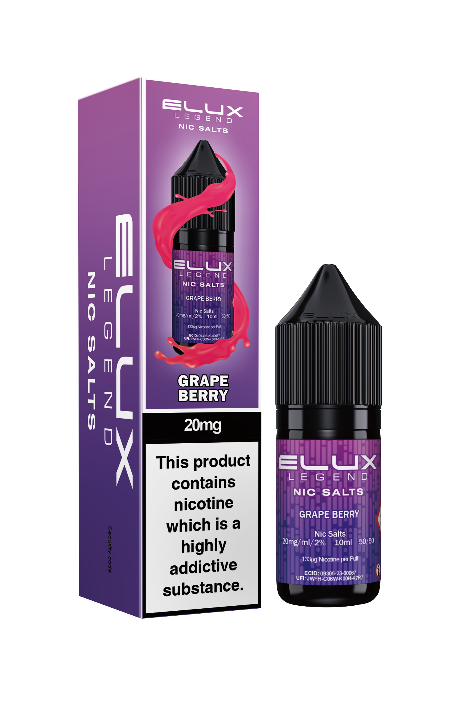 ELUX LEGEND GRAPE BERRY NIC SALT E-LIQUID