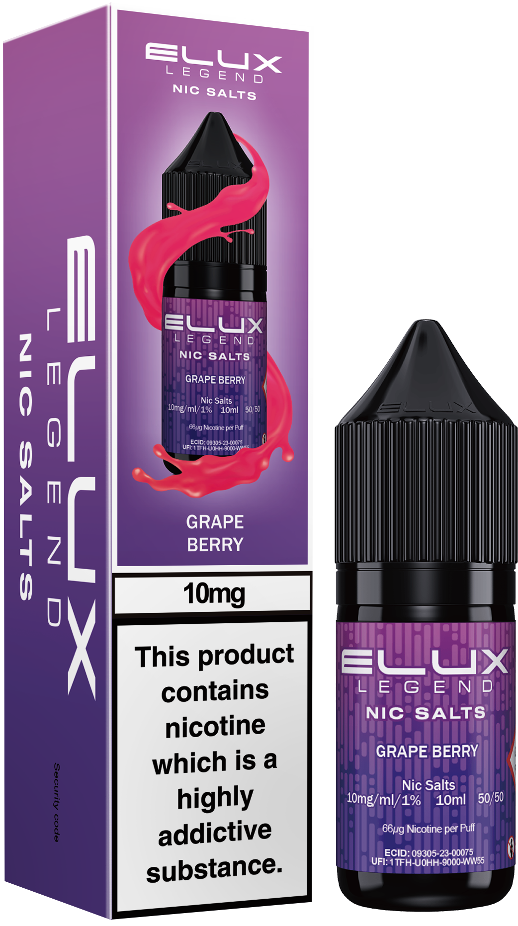 ELUX LEGEND GRAPE BERRY NIC SALT E-LIQUID