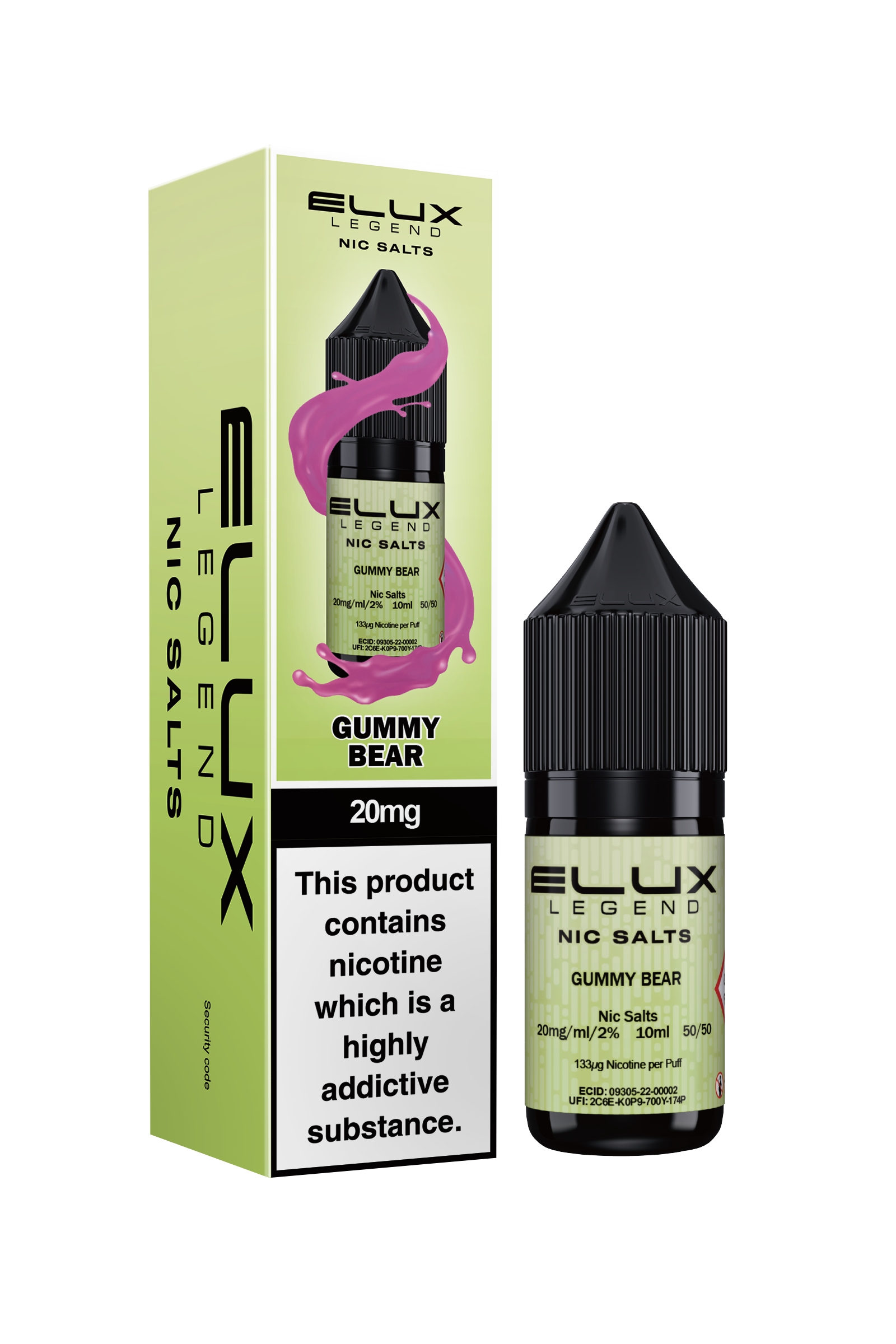 ELUX LEGEND GUMMY BEAR NIC SALT E-LIQUID