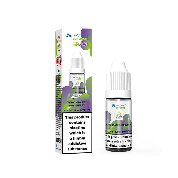 Hayati Vape Juice Hayati Pro Max Kiwi Grape Rasperry Nic Salt