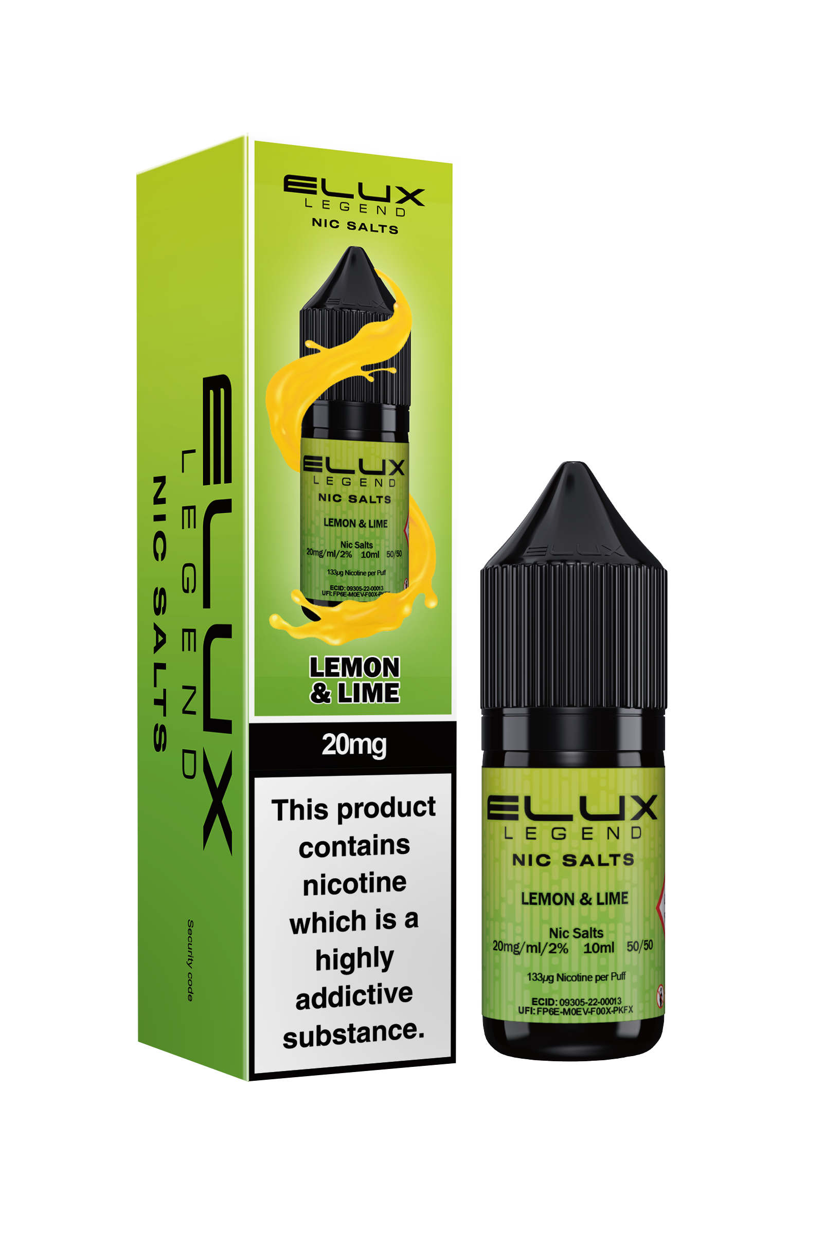 ELUX LEGEND LEMON AND LIME NIC SALT E-LIQUID