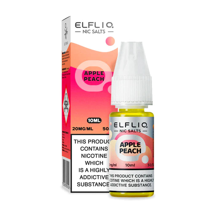 Apple Peach ElfLiq Nic Salt E-Liquid by Elf Bar | Free Delivery Apple Peach ElfLiq Nic Salt E-Liquid by Elf Bar | Free Delivery