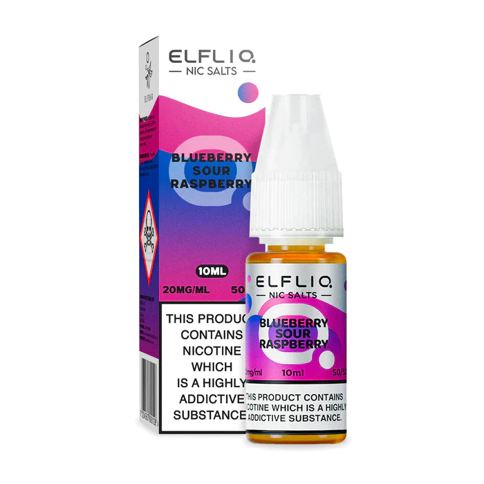 Blueberry Sour Raspberry ElfLiq Nic Salt E-Liquid by Elf Bar | Free Delivery Blueberry Sour Raspberry ElfLiq Nic Salt E-Liquid by Elf Bar | Free Delivery