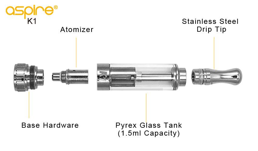 Aspire K1 tank - Diamond Mist E-Liquid