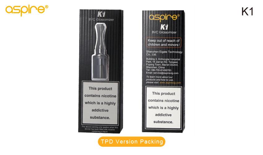 Aspire K1 tank - Diamond Mist E-Liquid