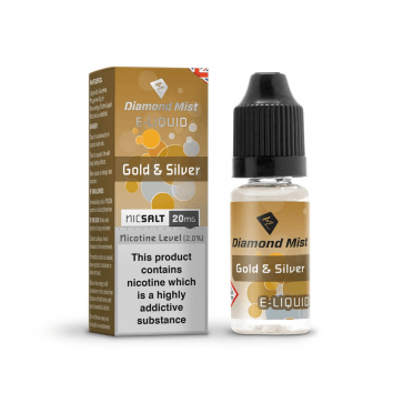 Gold & Silver Tobacco Nic Salt by Diamond Mist 20mg 