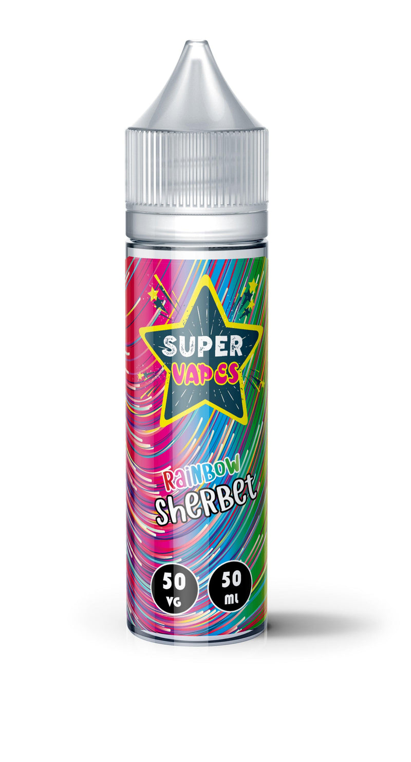 Rainbow Sherbet 50ml Shortfill by Super Vapes - Diamond Mist E-Liquid