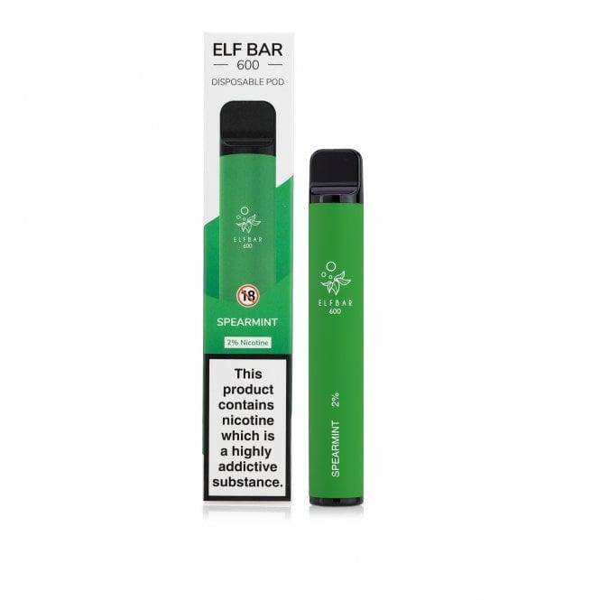 Spearmint Flavour Elf Bar 600 Disposable by Elf Bar - Diamond Mist E-Liquid