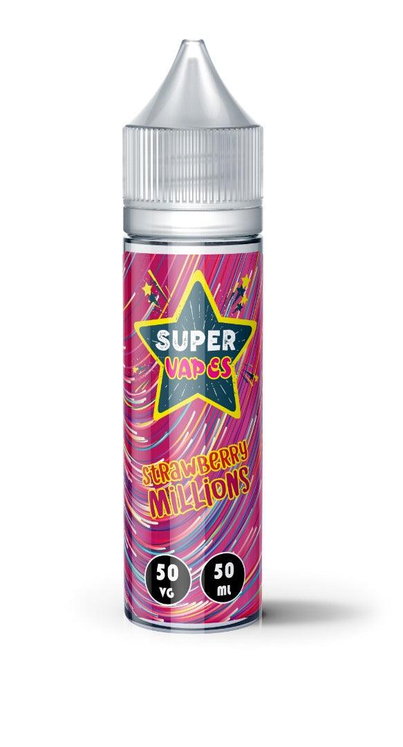 Strawberry Millions 50ml Shortfill by Super Vapes - Diamond Mist E-Liquid