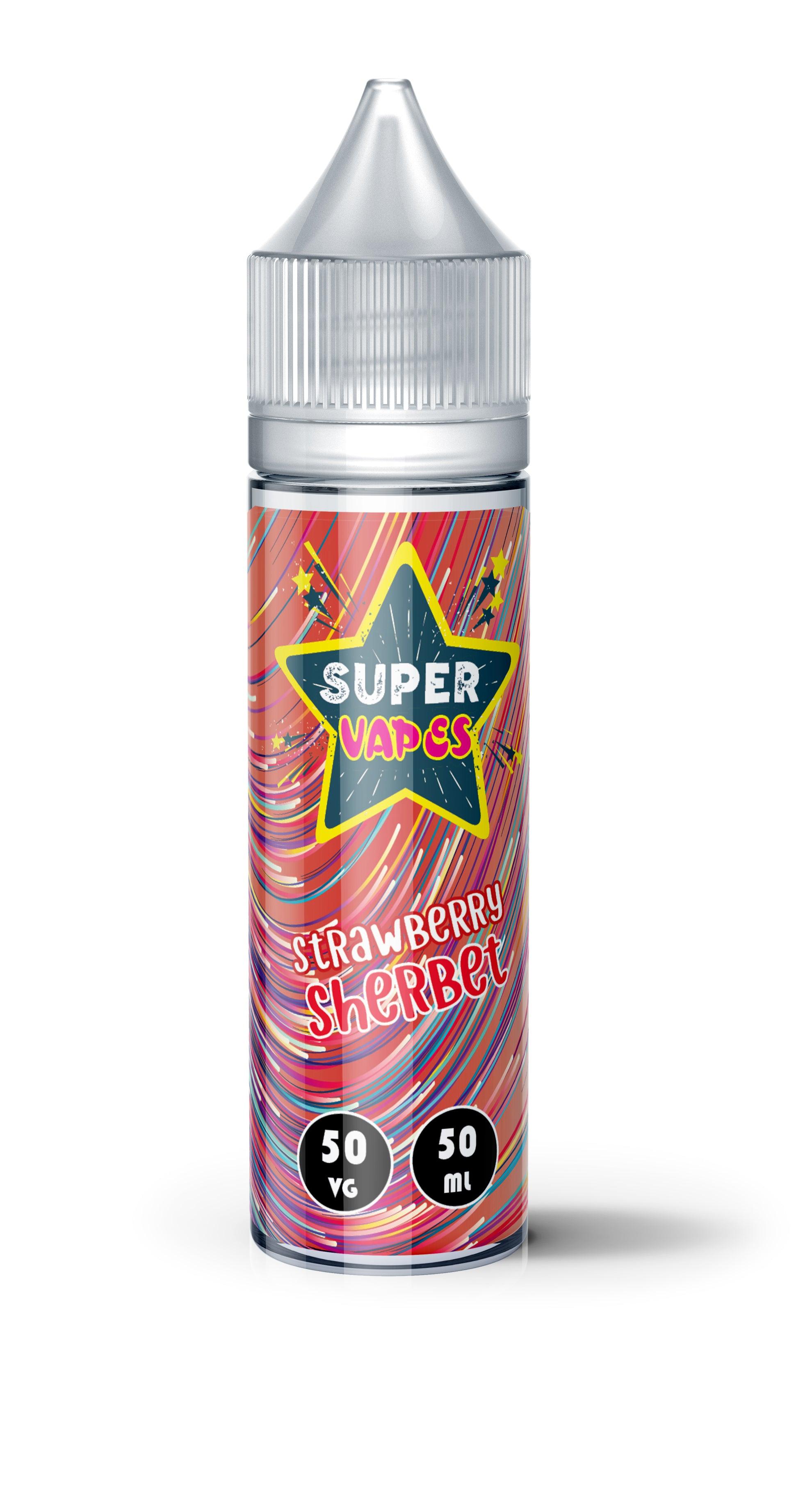 Strawberry Sherbet 50ml Shortfill by Super Vapes - Diamond Mist E-Liquid