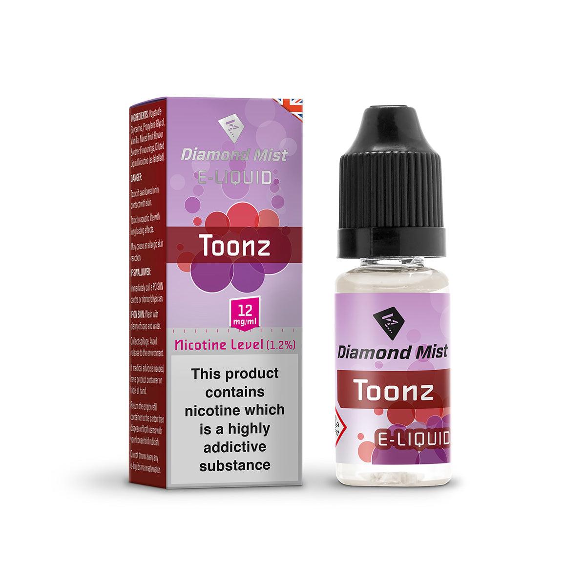 Toonz E-Liquid By Diamond Mist - Diamond Mist E-Liquid